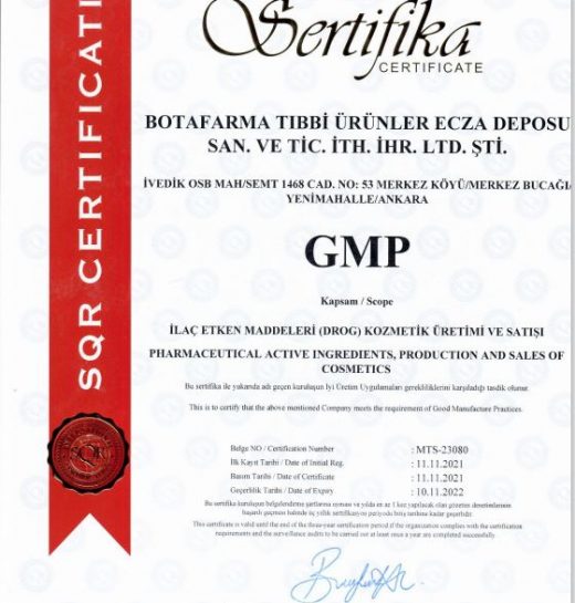 GMP Sertifika